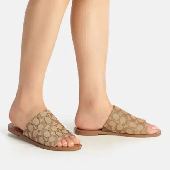 Coach Hazel Sandal In Signature Jacquard - Picture 5 of 5